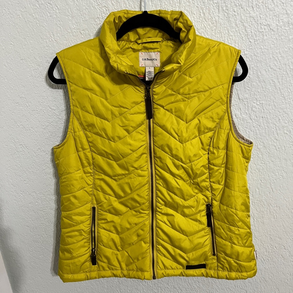 Yellow Quilted Vest